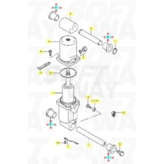 tilt cyl lower Original Suzuki 48326-95E00-000